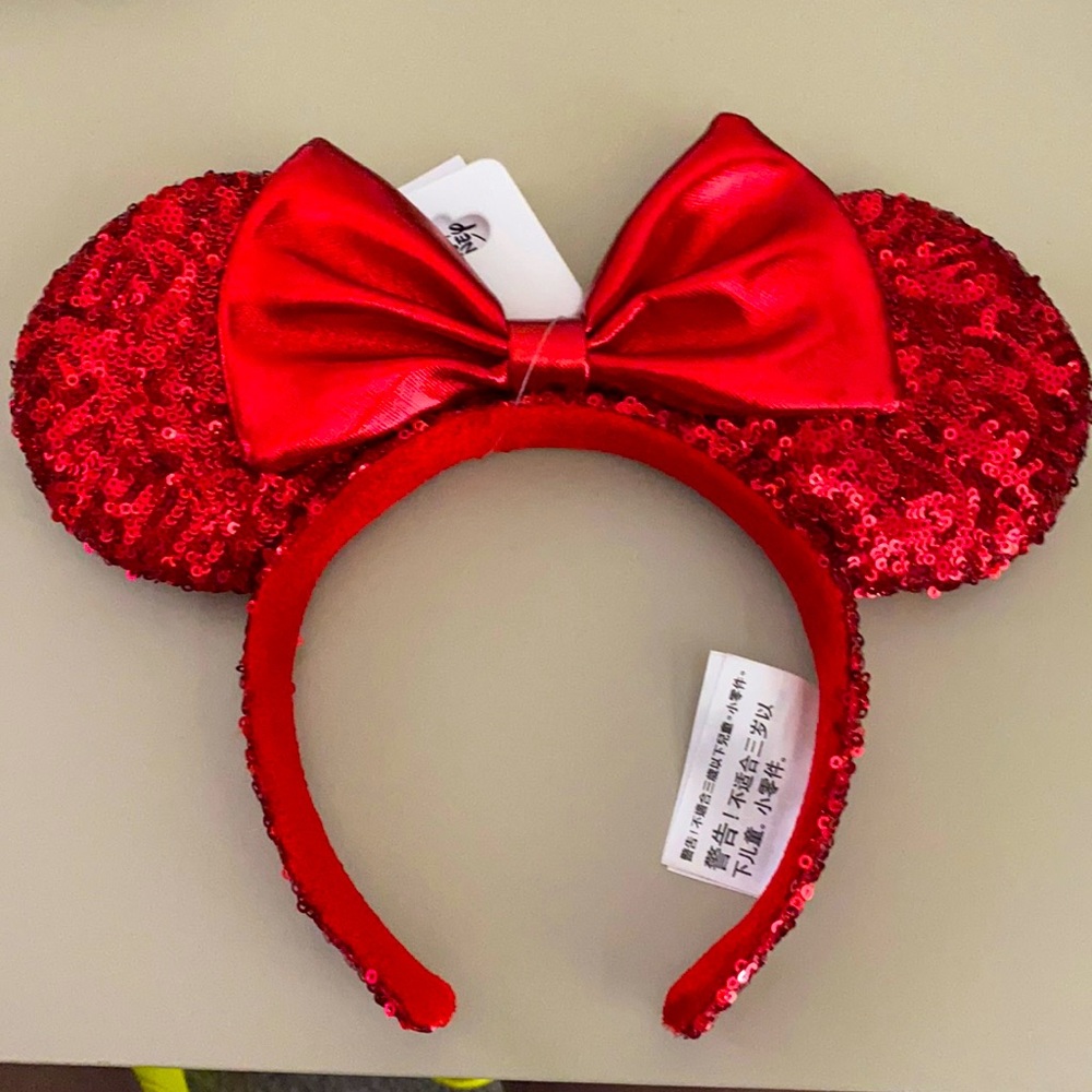 Disney Red Sequin Minnie Ears